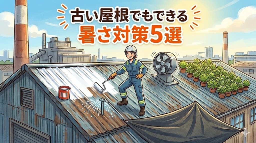 古い屋根でもできる暑さ対策5選