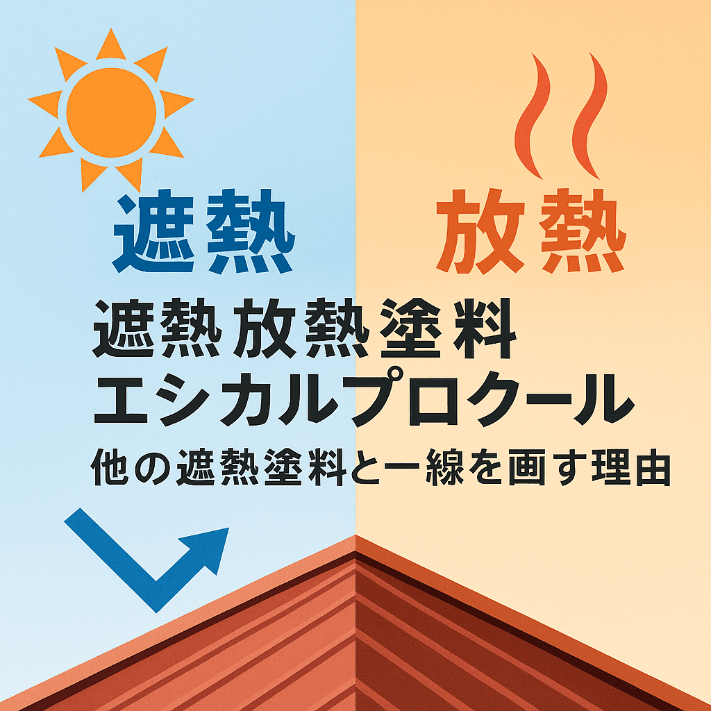 遮熱放熱塗料エシカルプロクールは他の遮熱塗料と一線を画す理由