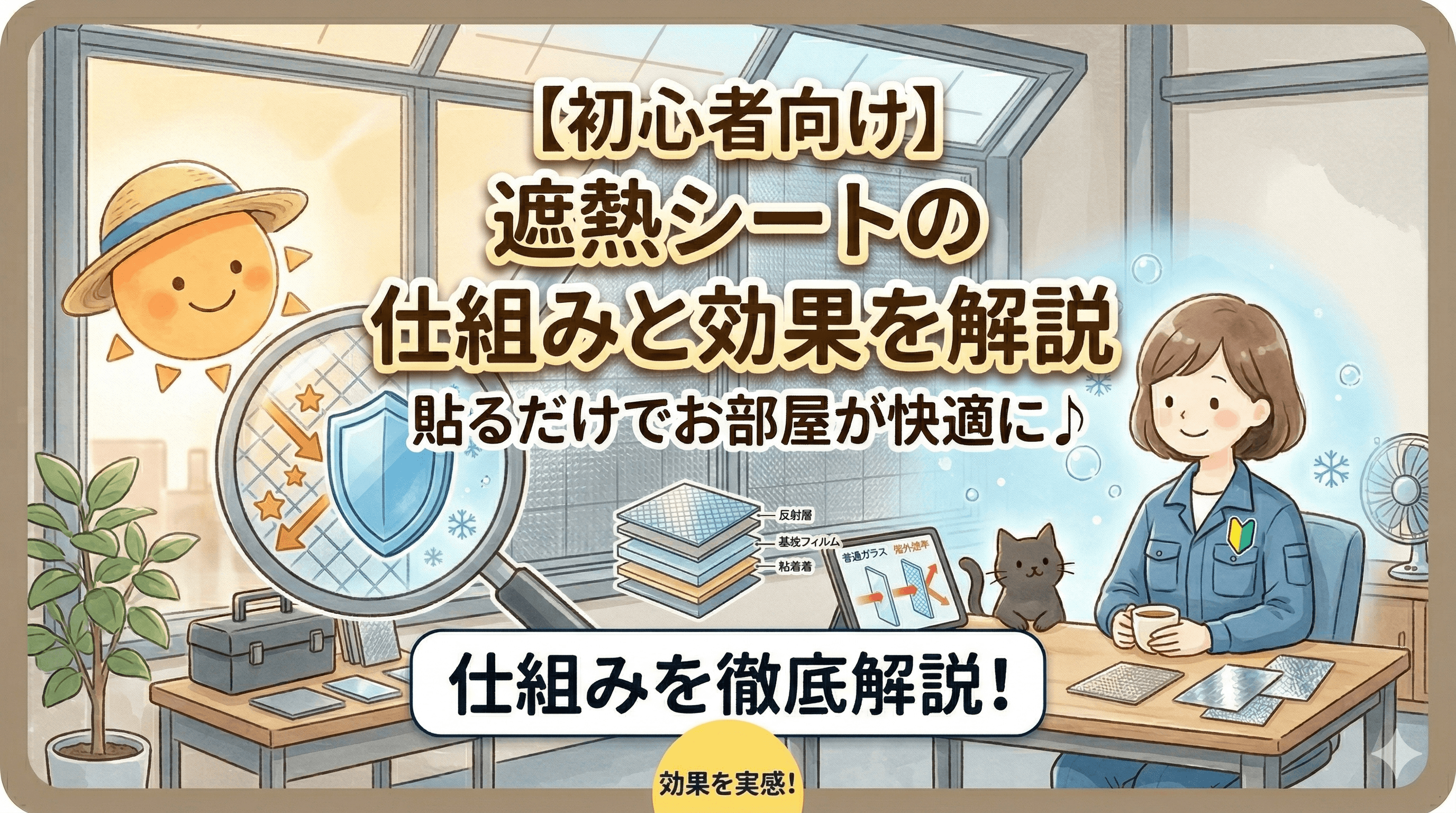 遮熱シートの仕組みと効果を初心者向けに解説